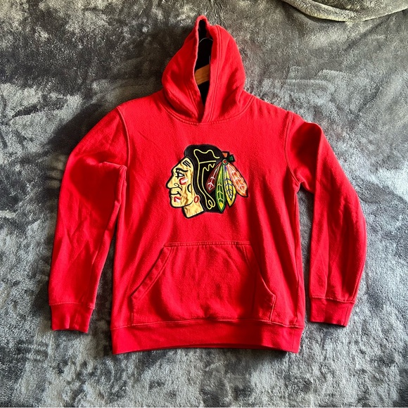 NHL Other - NHL Chicago Blackhawks Youth Size Large (14/16) Red Hoodie Pullover